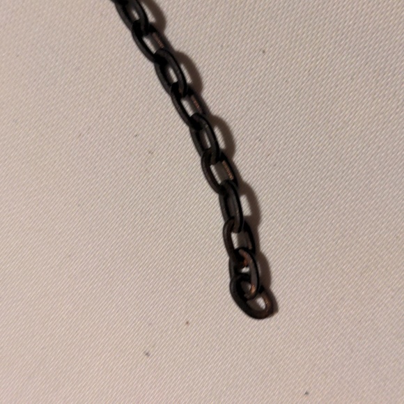 Gothic Black Heart Metal Necklace - Picture 6 of 8